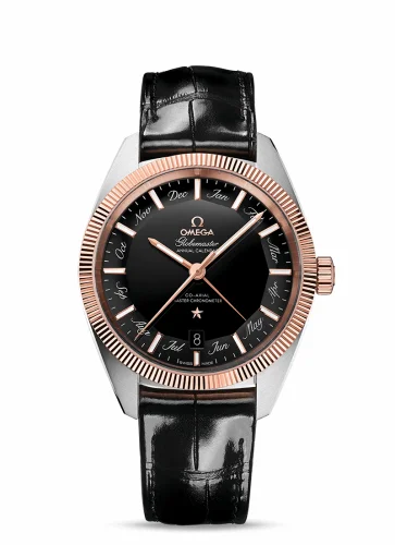 Omega Globemaster Annual Calendar Stainless Steel / Sedna Gold / Black 130.23.41.22.01.001 (13023412201001)